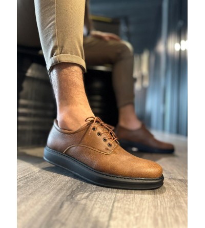 Knack Klasik Erkek Ayakkabı 001 Taba (Siyah Taban)