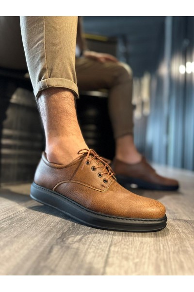 Knack Klasik Erkek Ayakkabı 001 Taba (Siyah Taban)