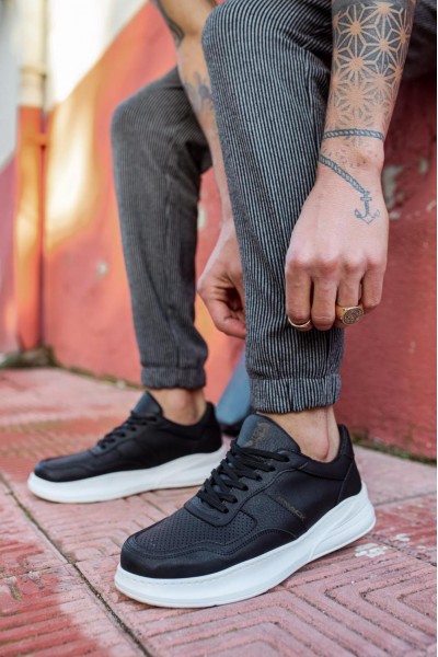 Knack Günlük Ayakkabı 707 Siyah (Beyaz Taban)