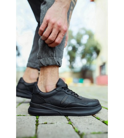 Knack Günlük Ayakkabı 707 Siyah (Siyah Taban) Knack Günlük Ayakkabı 707 Siyah (Siyah Taban)