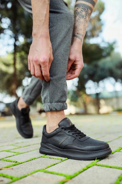 Knack Günlük Ayakkabı 707 Siyah (Siyah Taban)