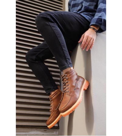 Knack Yüksek Taban Ayakkabı B-020 Taba Knack Yüksek Taban Ayakkabı B-020 Taba