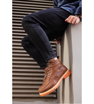 Knack Yüksek Taban Ayakkabı B-020 Taba Knack Yüksek Taban Ayakkabı B-020 Taba