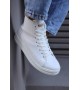 Knack Yüksek Taban Ayakkabı C-030 Beyaz Knack Yüksek Taban Ayakkabı C-030 Beyaz