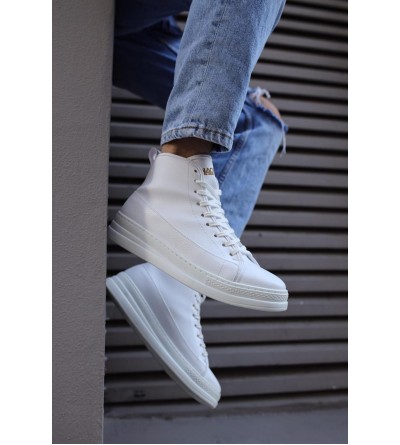 Knack Yüksek Taban Ayakkabı C-030 Beyaz Knack Yüksek Taban Ayakkabı C-030 Beyaz