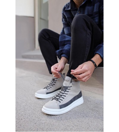 Knack Yüksek Taban Ayakkabı C-030 Taş Knack Yüksek Taban Ayakkabı C-030 Taş