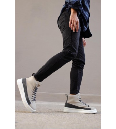 Knack Yüksek Taban Ayakkabı C-030 Taş Knack Yüksek Taban Ayakkabı C-030 Taş