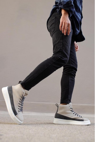 Knack Yüksek Taban Ayakkabı C-030 Taş