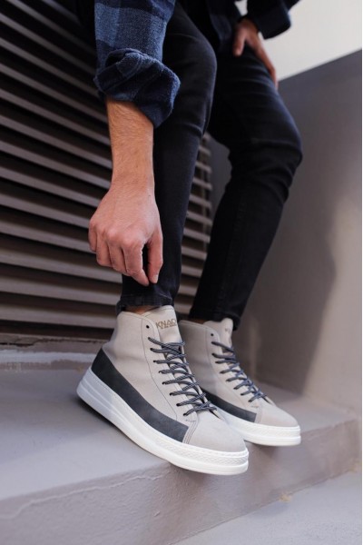 Knack Yüksek Taban Ayakkabı C-030 Taş