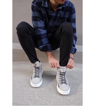 Knack Yüksek Taban Ayakkabı C-030 Taş Knack Yüksek Taban Ayakkabı C-030 Taş