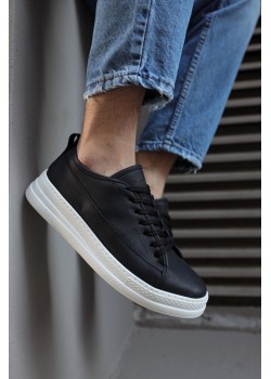 Knack Sneakers Ayakkabı 010 Siyah (Beyaz Taban)