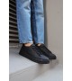 Knack Sneakers Ayakkabı 010 Siyah (Siyah Taban) Knack Sneakers Ayakkabı 010 Siyah (Siyah Taban)