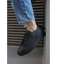 Knack Sneakers Ayakkabı 010 Siyah (Siyah Taban) Knack Sneakers Ayakkabı 010 Siyah (Siyah Taban)