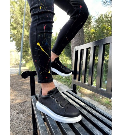 Knack Sneakers Ayakkabı 889 Siyah (Beyaz Taban) Knack Sneakers Ayakkabı 889 Siyah (Beyaz Taban)