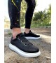 Knack Sneakers Ayakkabı 889 Siyah (Beyaz Taban) Knack Sneakers Ayakkabı 889 Siyah (Beyaz Taban)