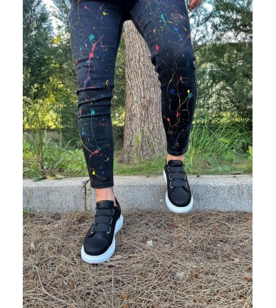 Knack Sneakers Ayakkabı 889 Siyah (Beyaz Taban) Knack Sneakers Ayakkabı 889 Siyah (Beyaz Taban)