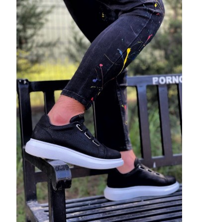 Knack Sneakers Ayakkabı 889 Siyah (Beyaz Taban) Knack Sneakers Ayakkabı 889 Siyah (Beyaz Taban)