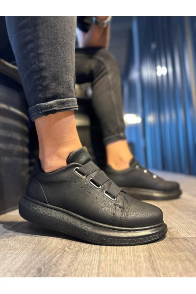 Knack Sneakers Ayakkabı 889 Siyah (Siyah Taban)
