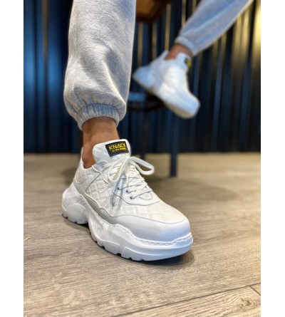 Knack Yüksek Taban Günlük Ayakkabı N75 Kapitone Beyaz