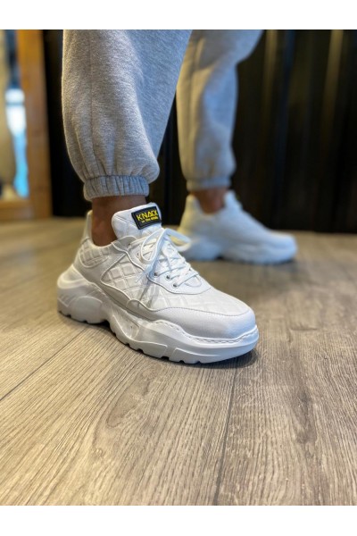 Knack Yüksek Taban Günlük Ayakkabı N75 Kapitone Beyaz