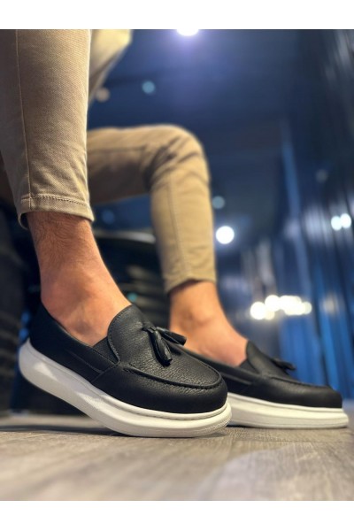 Knack Günlük Spor Klasik Ayakkabı 818 Siyah (Beyaz Taban)