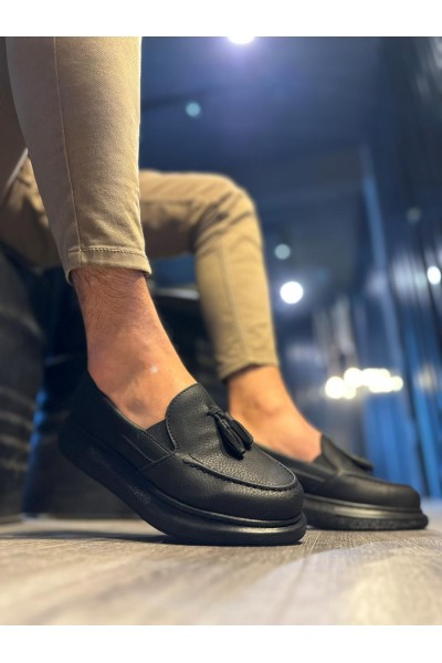 Knack Günlük Spor Klasik Ayakkabı 818 Siyah (Siyah Taban)