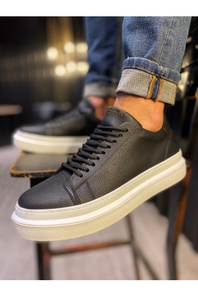 Knack Günlük Ayakkabı 421 Siyah (Beyaz Taban)