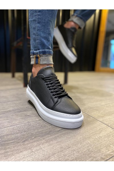 Knack Günlük Ayakkabı 421 Siyah (Beyaz Taban)