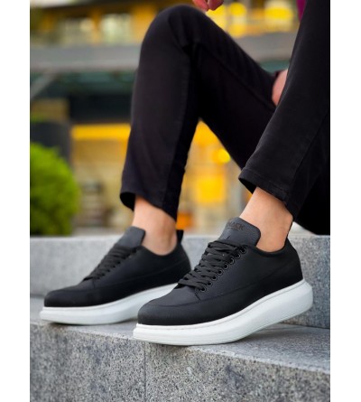 Knack Günlük Ayakkabı 814 Siyah (Beyaz Taban)