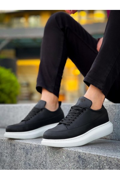 Knack Günlük Ayakkabı 814 Siyah (Beyaz Taban)