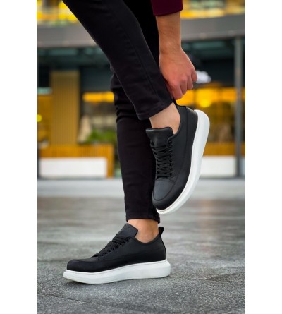 Knack Günlük Ayakkabı 814 Siyah (Beyaz Taban)