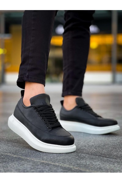 Knack Günlük Ayakkabı 814 Siyah (Beyaz Taban)