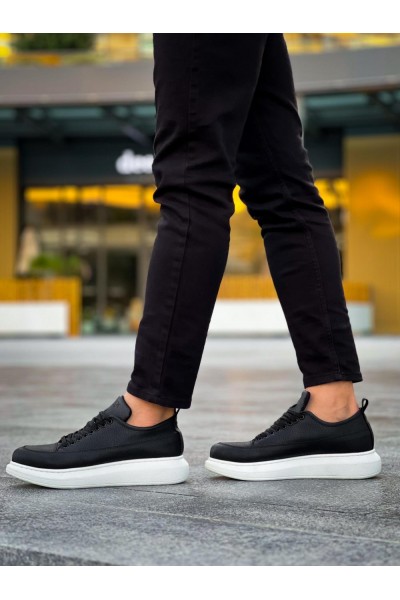 Knack Günlük Ayakkabı 814 Siyah (Beyaz Taban)