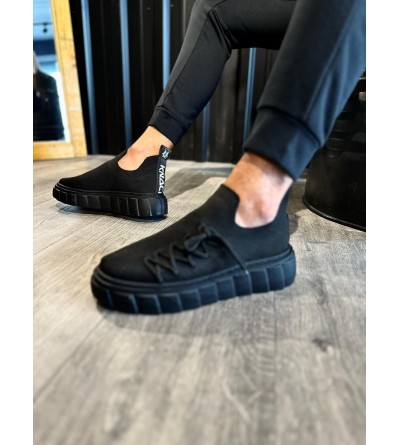 Knack Yüksek Taban Günlük Ayakkabı 1025 Siyah (Siyah Taban) Knack Yüksek Taban Günlük Ayakkabı 1025 Siyah (Siyah Taban)