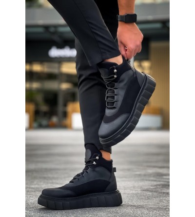 Knack Yüksek Taban Bot 104 Siyah (Siyah Taban)