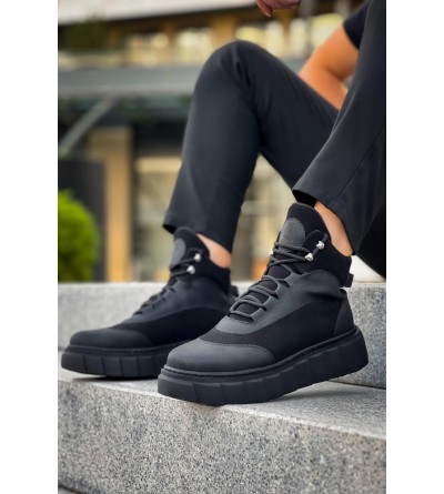 Knack Yüksek Taban Bot 104 Siyah (Siyah Taban)