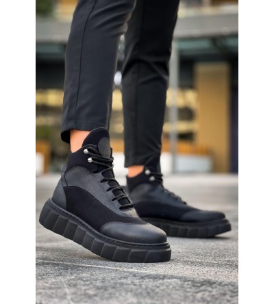 Knack Yüksek Taban Bot 104 Siyah (Siyah Taban)