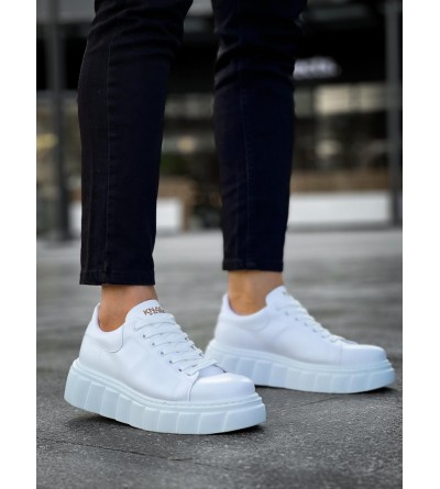 Knack Yüksek Taban Günlük  Ayakkabı 144  Beyaz