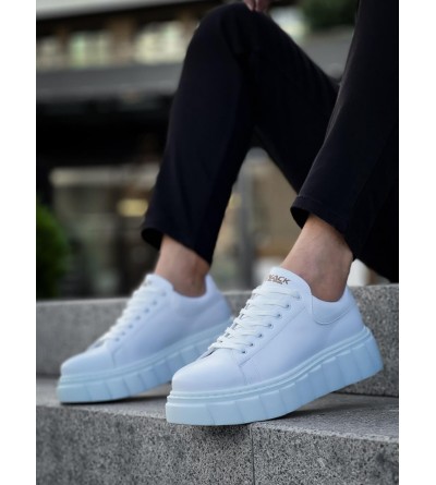 Knack Yüksek Taban Günlük  Ayakkabı 144  Beyaz