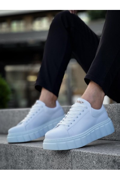 Knack Yüksek Taban Günlük  Ayakkabı 144  Beyaz