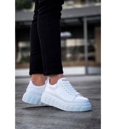 Knack Yüksek Taban Günlük  Ayakkabı 144  Beyaz