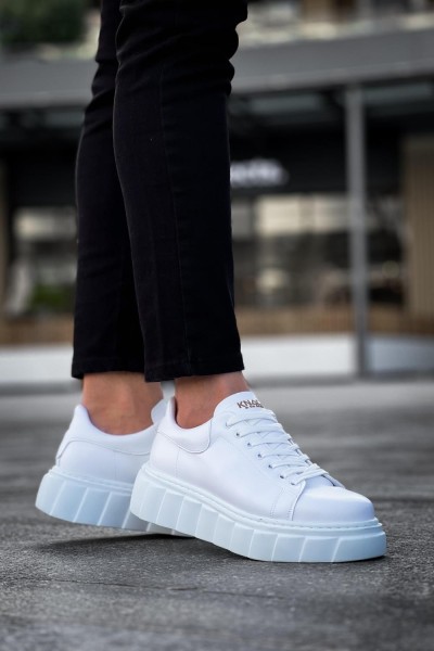 Knack Yüksek Taban Günlük  Ayakkabı 144  Beyaz