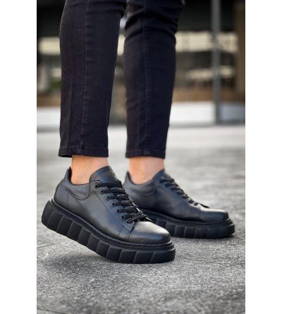 Knack Yüksek Taban Günlük Ayakkabı 144 Siyah (Siyah Taban) Knack Yüksek Taban Günlük Ayakkabı 144 Siyah (Siyah Taban)