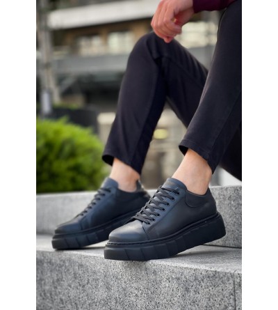 Knack Yüksek Taban Günlük Ayakkabı 144 Siyah (Siyah Taban) Knack Yüksek Taban Günlük Ayakkabı 144 Siyah (Siyah Taban)