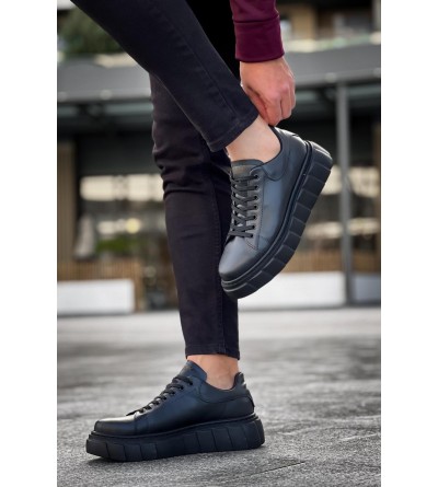 Knack Yüksek Taban Günlük Ayakkabı 144 Siyah (Siyah Taban) Knack Yüksek Taban Günlük Ayakkabı 144 Siyah (Siyah Taban)