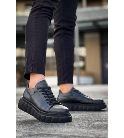 Knack Yüksek Taban Günlük Ayakkabı 144 Siyah (Siyah Taban) Knack Yüksek Taban Günlük Ayakkabı 144 Siyah (Siyah Taban)