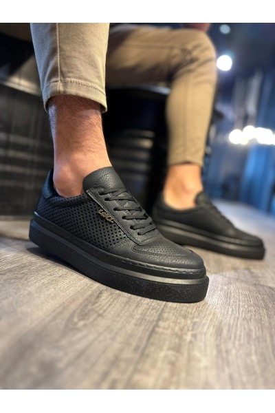 Knack Günlük Ayakkabı 013 Siyah (Siyah Taban)