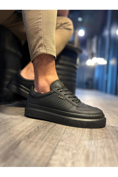 Knack Günlük Ayakkabı 013 Siyah (Siyah Taban)