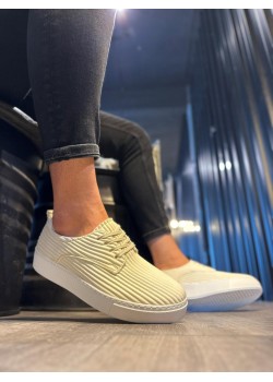 Knack Fitilli Desenli Günlük Ayakkabı 076 Beyaz