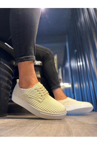 Knack Fitilli Desenli Günlük Ayakkabı 076 Beyaz